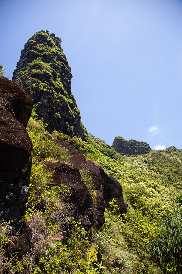 Space Rock Kalalau Trail Kaua'i Travel Photography