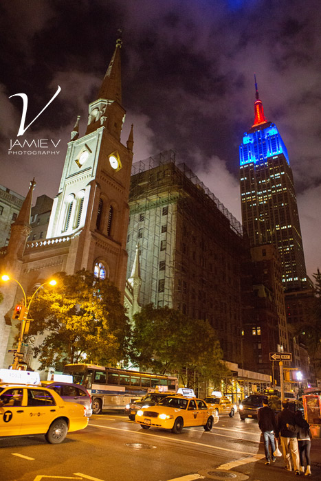 New York Garden Church and the Empire State Building New York City Photography