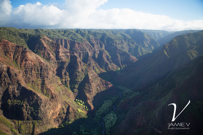 Kaua'i Hawai'i Aerial Travel Photography - Waimea Canyon