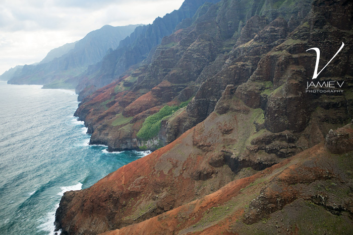 Kaua'i Hawai'i Aerial Travel Photography - Na Pali Coast