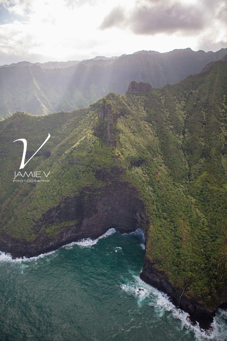 Kaua'i Hawai'i Aerial Travel Photography - Hoolulu Cave