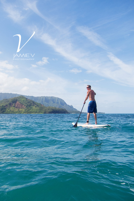 Hanalei Kaua'i Hawai'i Travel Photography - Stand Up Paddleboarding