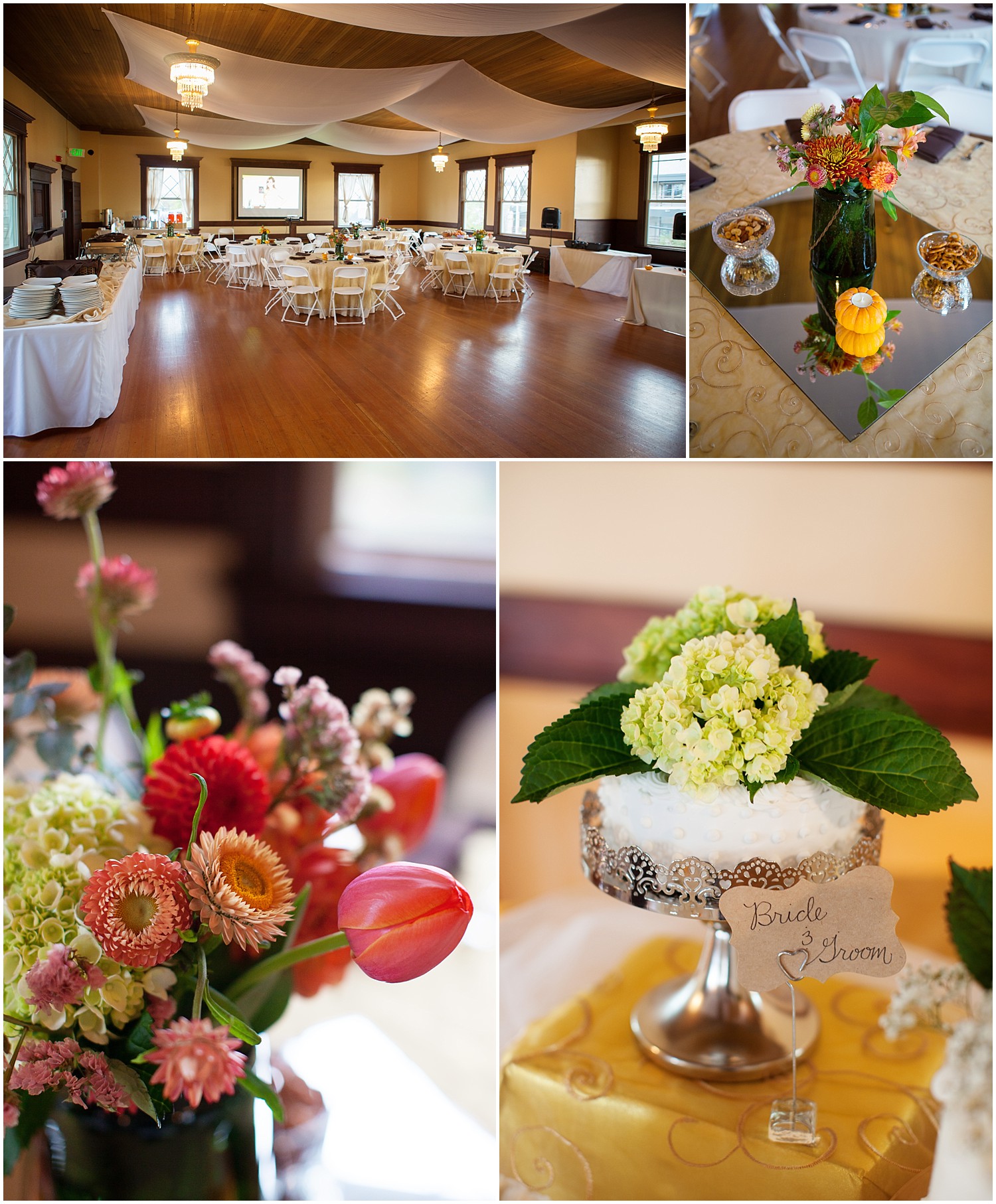 Reception Details | Broadway Hall | Bellingham Wedding Photography | Jamie V Photography