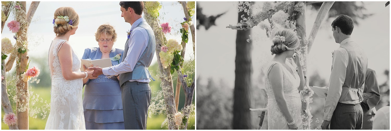 Wedding Ceremony | Lummi Island Wedding Photography | Jamie V Photography