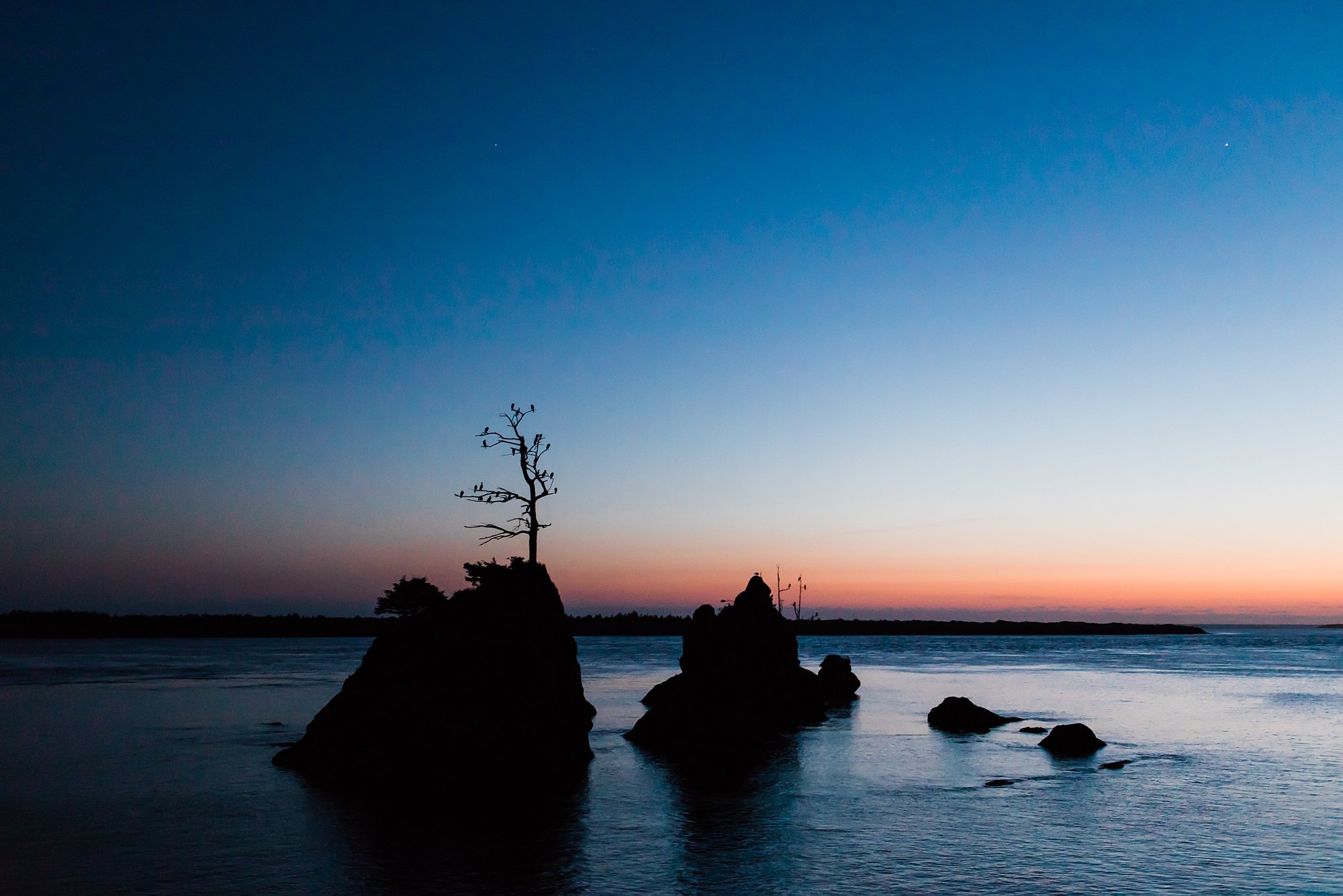 Oregon Coast - Garibaldi - The Three Graces - Sunset