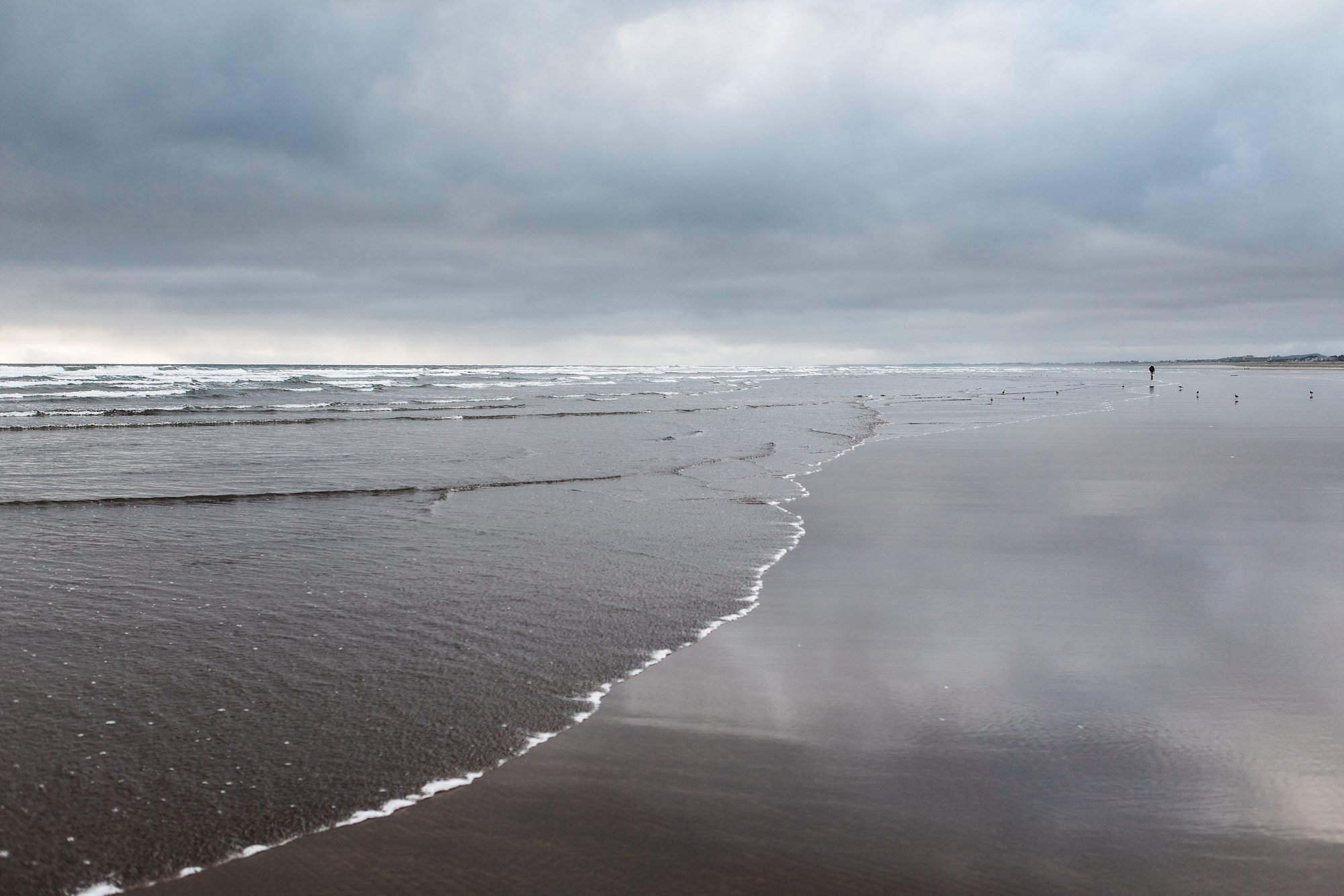 Oregon Coast - Seaside - Grey beach walk